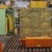 Large Pallet Of Cardboard Boxes In The Warehouse