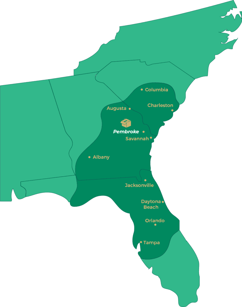 Express Packaging Service Areas