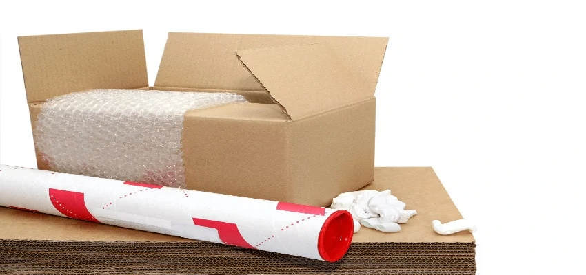 cardboard boxes and packaging supplies